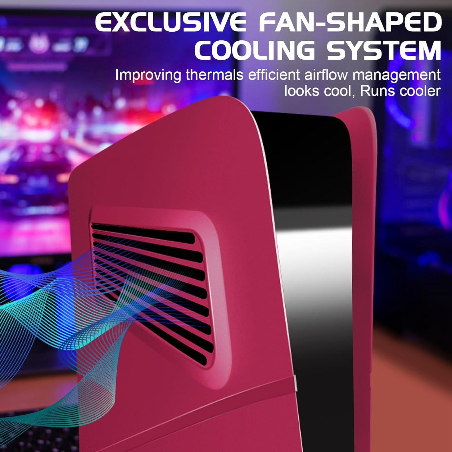 Panel de carcasa para PlayStation 5 Slim Disc Edition, placa frontal con respiraderos de refrigeración - Imagen 28 de 37