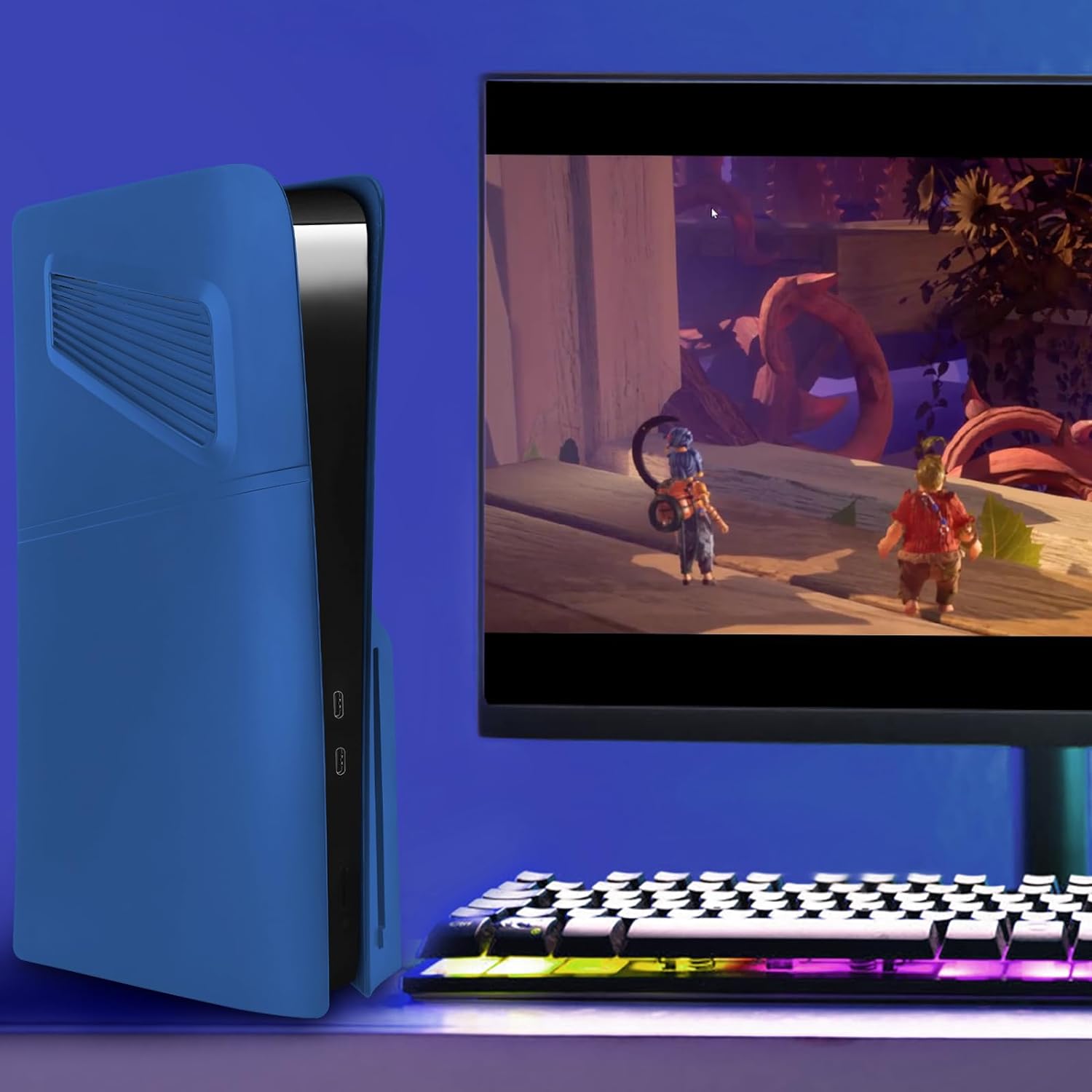 Panel de carcasa para PlayStation 5 Slim Disc Edition, placa frontal con respiraderos de refrigeración - Imagen 26 de 37