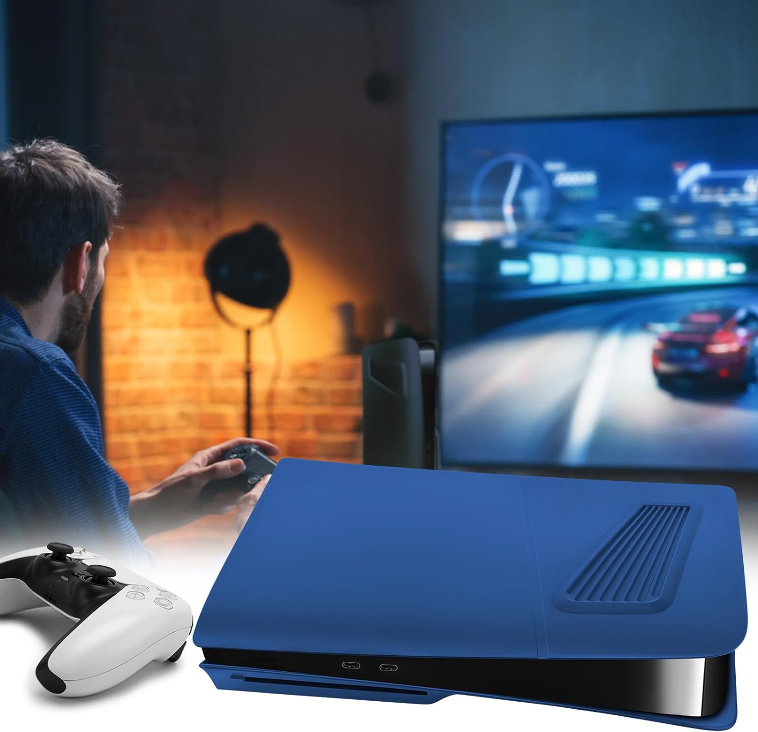 Panel de carcasa para PlayStation 5 Slim Disc Edition, placa frontal con respiraderos de refrigeración - Imagen 25 de 37