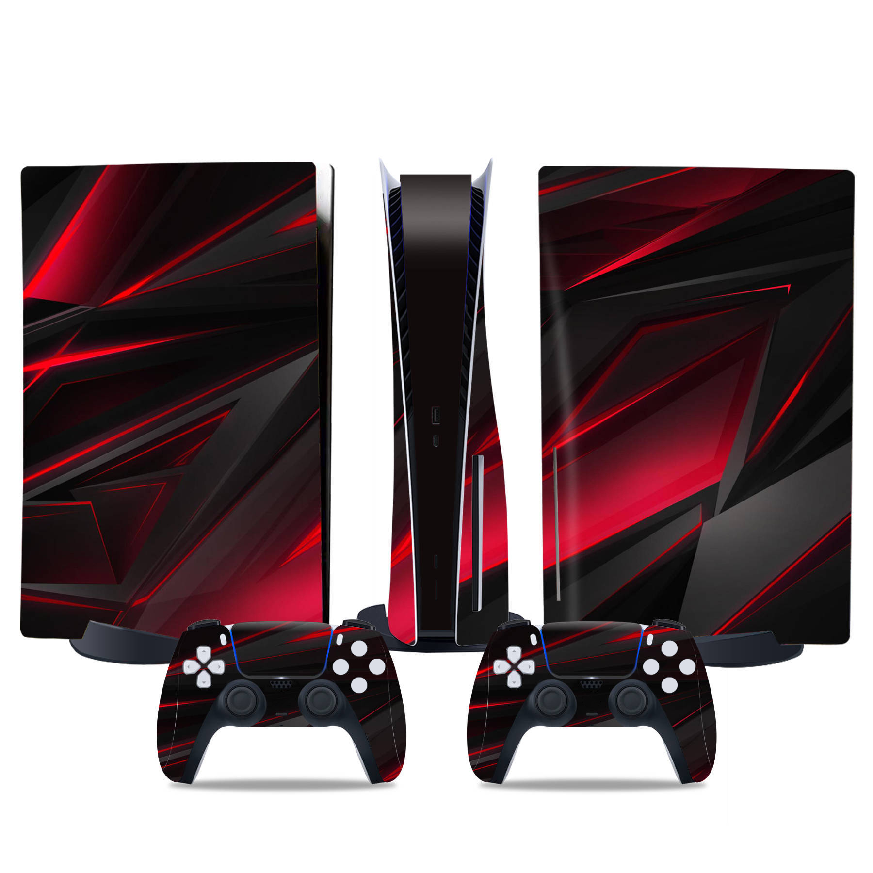 Fundas adhesivas para la consola y los mandos de la PS5 Disc Edition: accesorios protectores de recambio para montar tú mismo