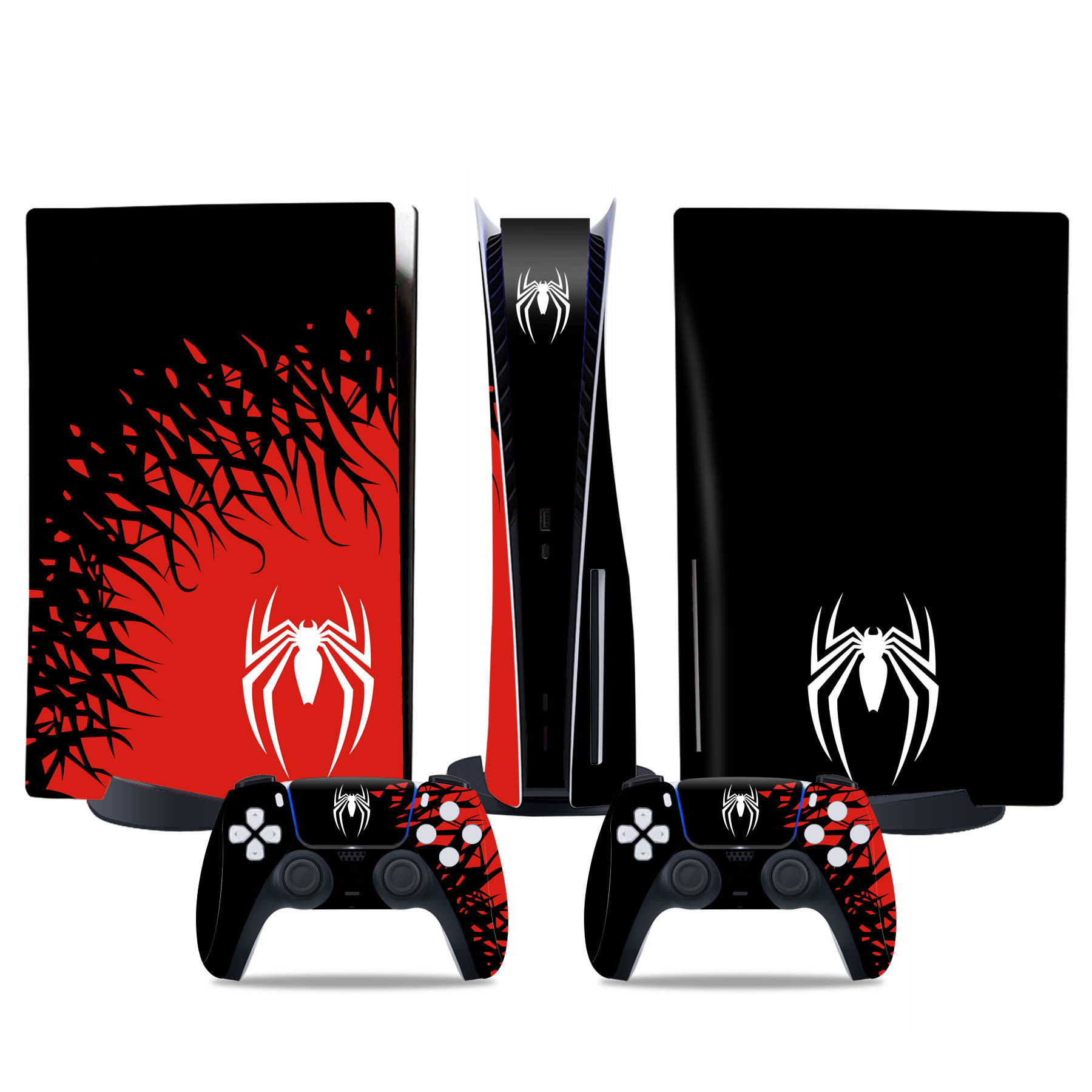 thumbnail image 1 of Fundas adhesivas para la consola y los mandos de la PS5 Disc Edition: accesorios protectores de recambio para montar tú mismo, 1 of 3