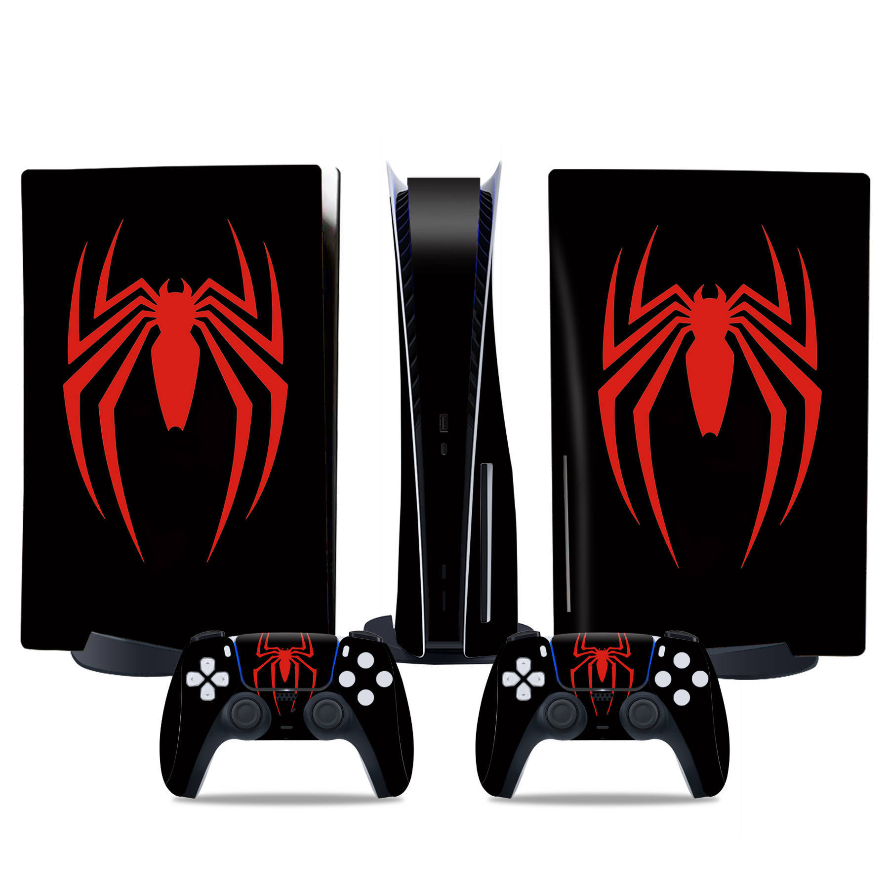 Fundas adhesivas para la consola y los mandos de la PS5 Disc Edition: accesorios protectores de recambio para montar tú mismo