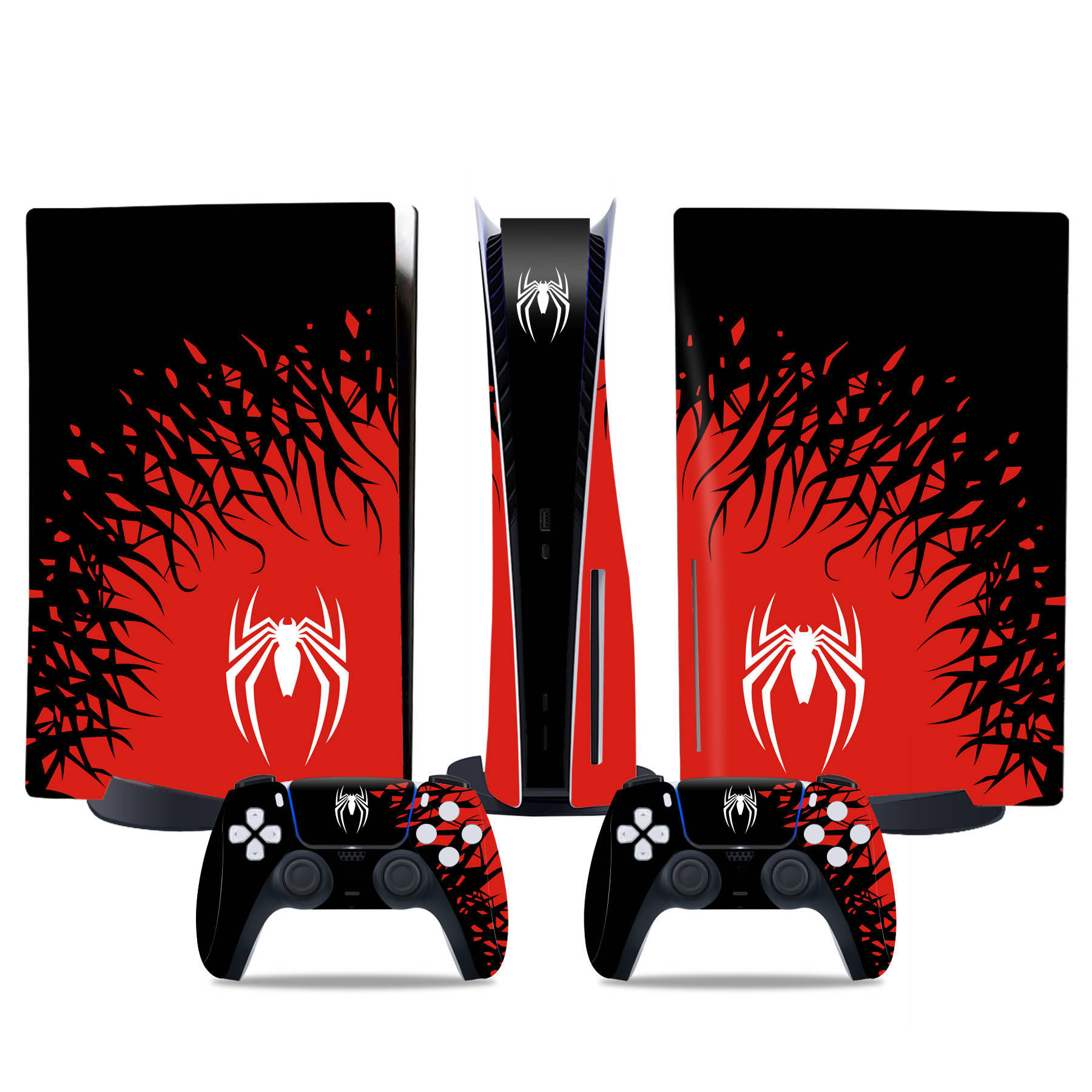 thumbnail image 1 of Fundas adhesivas para la consola y los mandos de la PS5 Disc Edition: accesorios protectores de recambio para montar tú mismo, 1 of 3