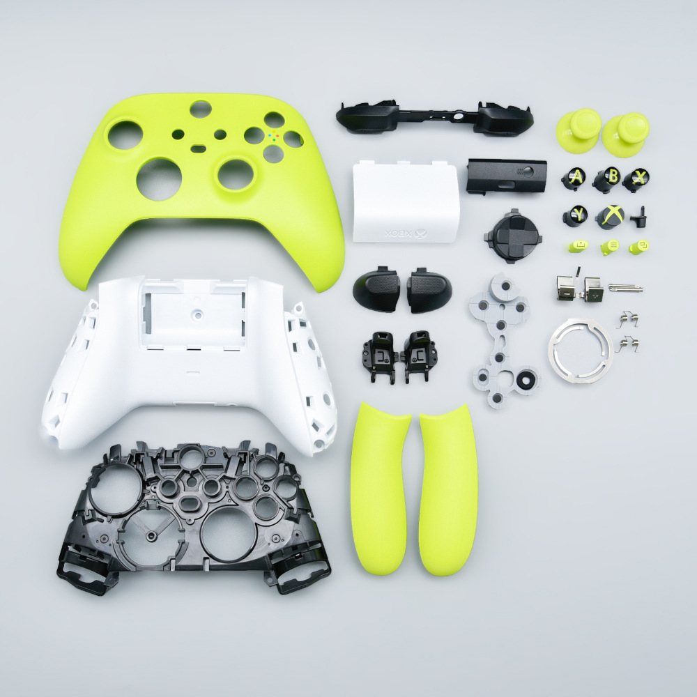 thumbnail image 1 of Kit de carcasa de repuesto para mando Xbox Series X y S, carcasa completa, panel, marco central, raíles laterales, botones (ABXY, LT RT, LB RB). Carcasa y joysticks personalizados DIY, 1 of 6