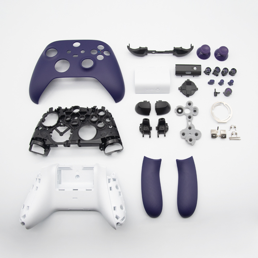 thumbnail image 1 of Kit de carcasa de repuesto para mando Xbox Series X y S, carcasa completa, panel, marco central, raíles laterales, botones (ABXY, LT RT, LB RB). Carcasa y joysticks personalizados DIY, 1 of 6