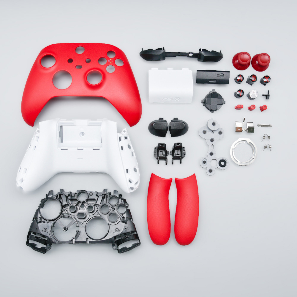 thumbnail image 1 of Kit de carcasa de repuesto para mando Xbox Series X y S, carcasa completa, panel, marco central, raíles laterales, botones (ABXY, LT RT, LB RB). Carcasa y joysticks personalizados DIY, 1 of 6