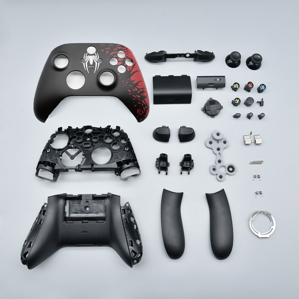 thumbnail image 1 of Kit de carcasa de repuesto para mando Xbox Series X y S, carcasa completa, panel, marco central, raíles laterales, botones (ABXY, LT RT, LB RB). Carcasa y joysticks personalizados DIY, 1 of 6