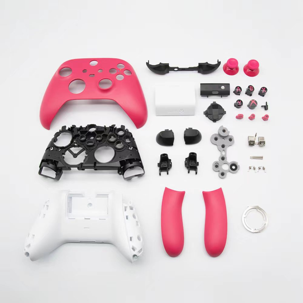 thumbnail image 1 of Kit de carcasa de repuesto para mando Xbox Series X y S, carcasa completa, panel, marco central, raíles laterales, botones (ABXY, LT RT, LB RB). Carcasa y joysticks personalizados DIY, 1 of 6