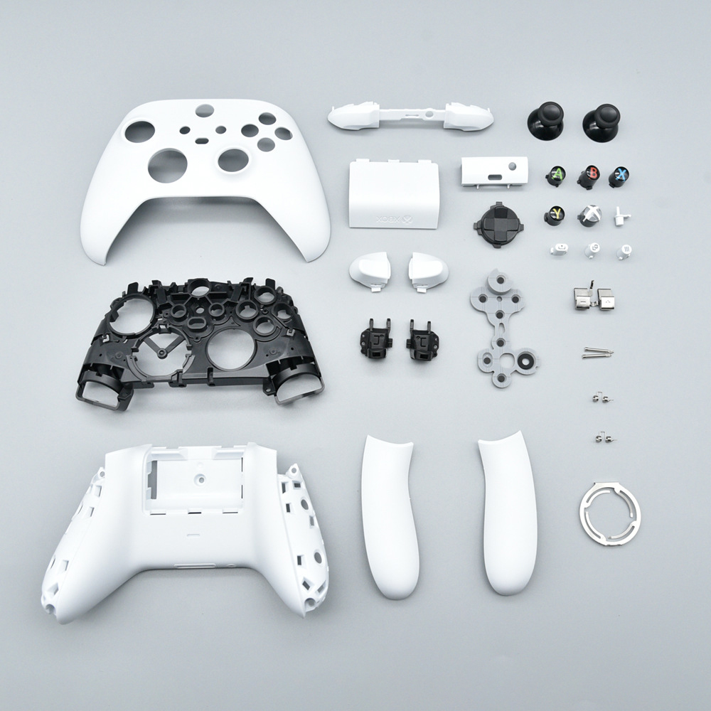thumbnail image 1 of Kit de carcasa de repuesto para mando Xbox Series X y S, carcasa completa, panel, marco central, raíles laterales, botones (ABXY, LT RT, LB RB). Carcasa y joysticks personalizados DIY, 1 of 6