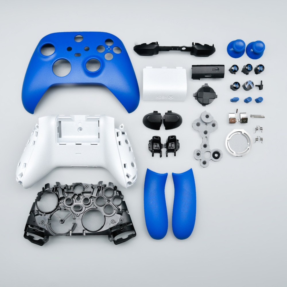 thumbnail image 1 of Kit de carcasa de repuesto para mando Xbox Series X y S, carcasa completa, panel, marco central, raíles laterales, botones (ABXY, LT RT, LB RB). Carcasa y joysticks personalizados DIY, 1 of 6