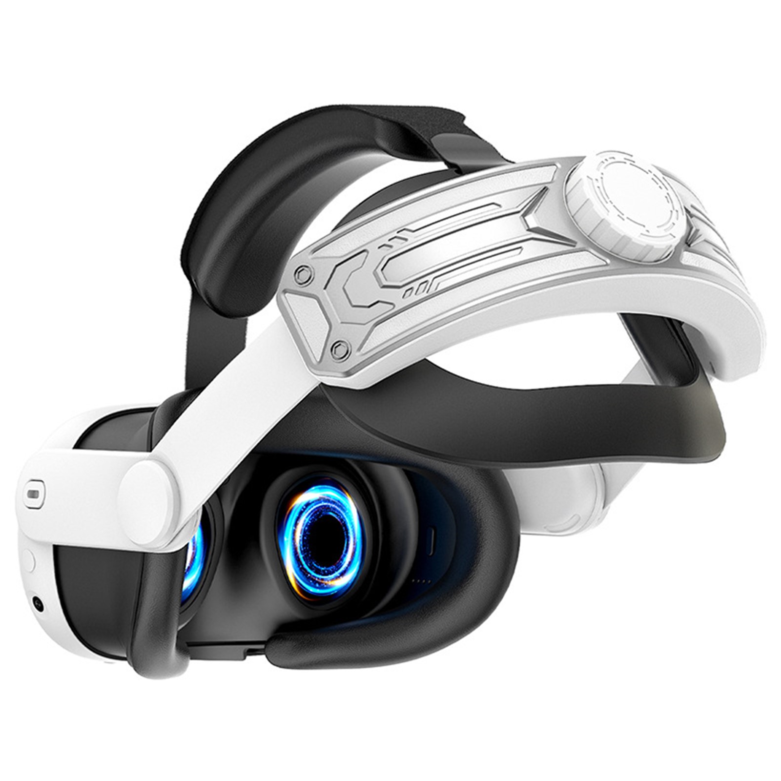 Diadema cómoda para Meta Quest 3, correa de repuesto ligera accesorios de realidad virtual, reduce la presión sobre la cara, está acolchada para mayor comodidad y tiene un práctico diseño abatible
