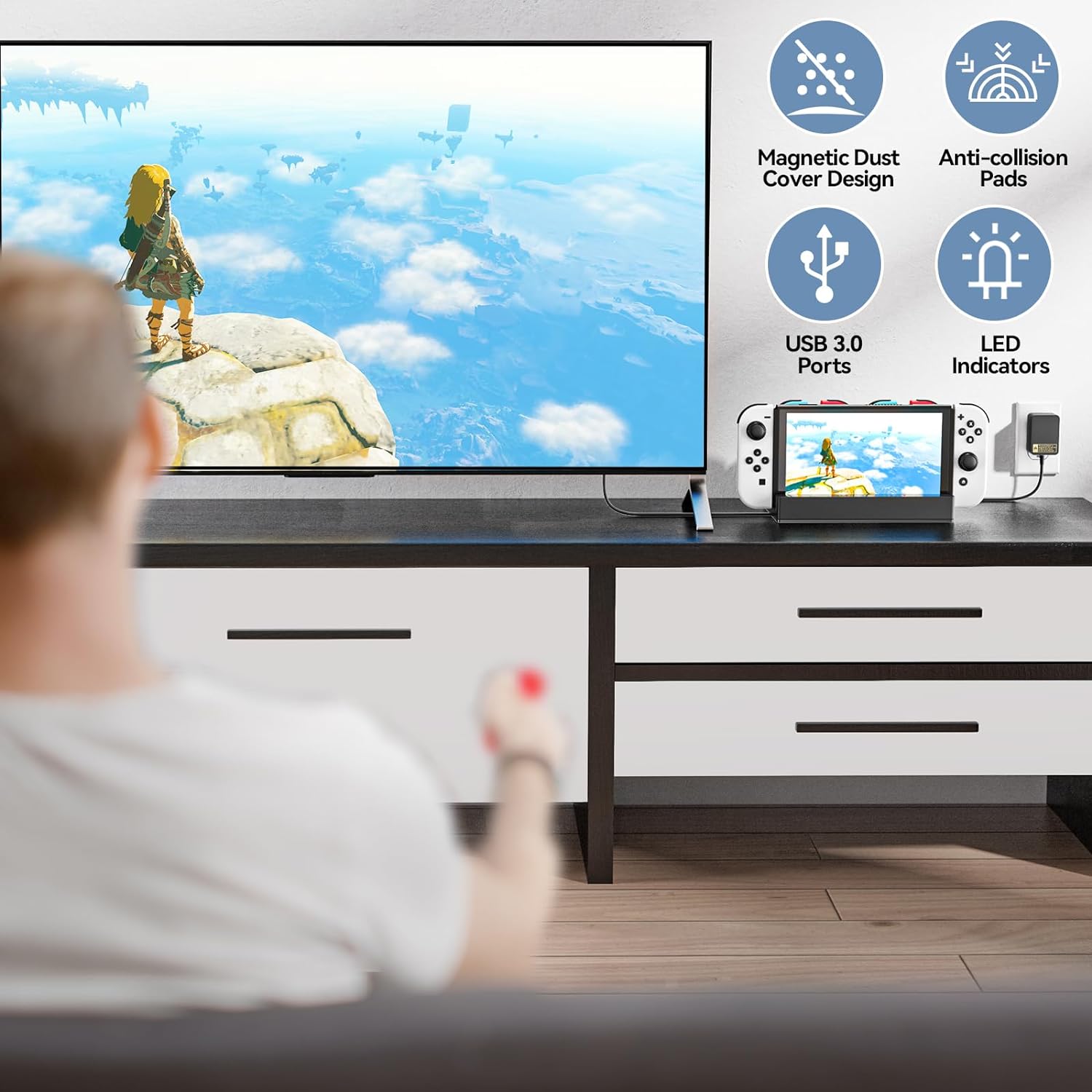 Docking Station for Switch with Controller Charger, 4K HDMI TV Dock USB Port - Picture 15 of 15