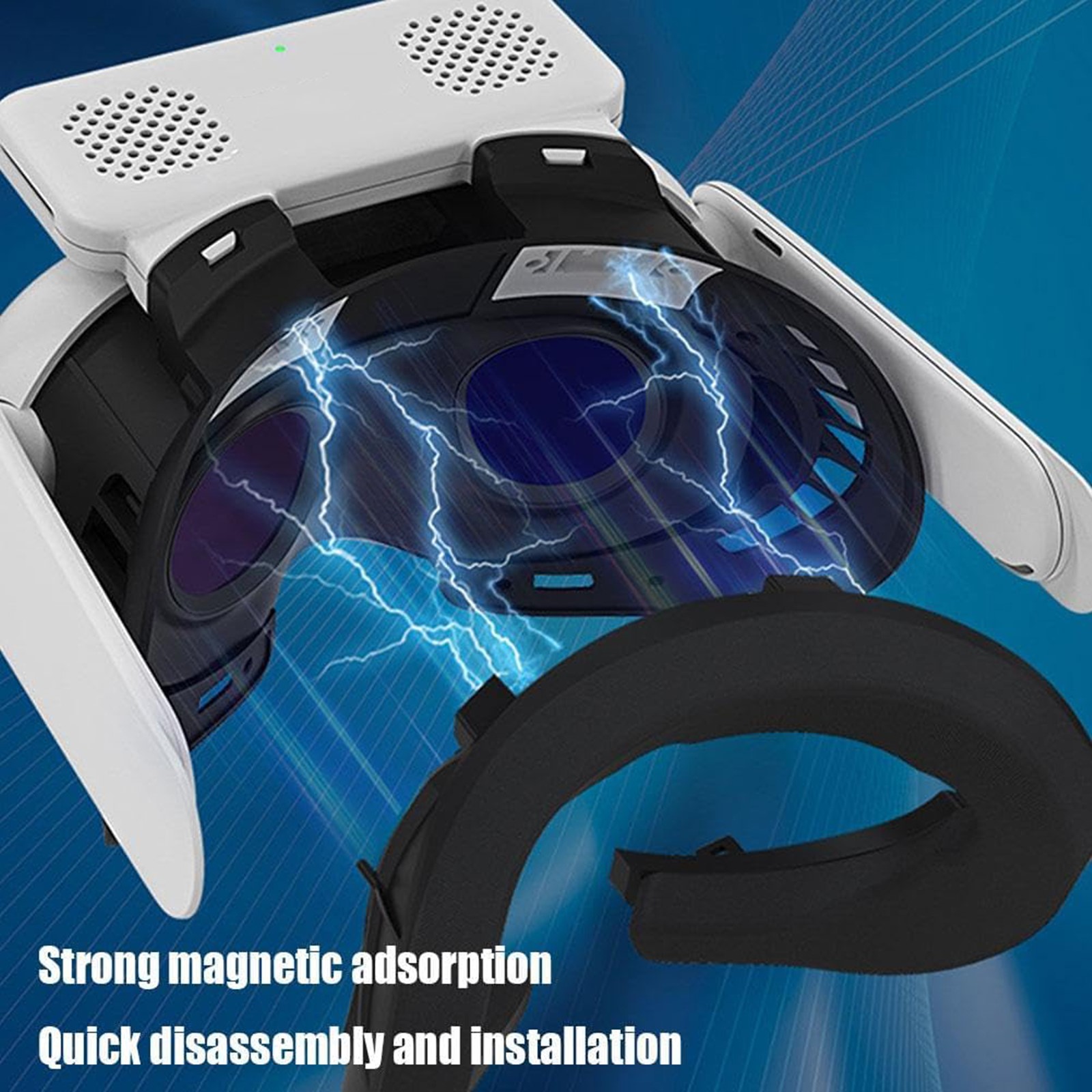 Mask with Cooling Fan for Meta Quest 3 Accessories with Face Buffer Pad - Picture 15 of 17