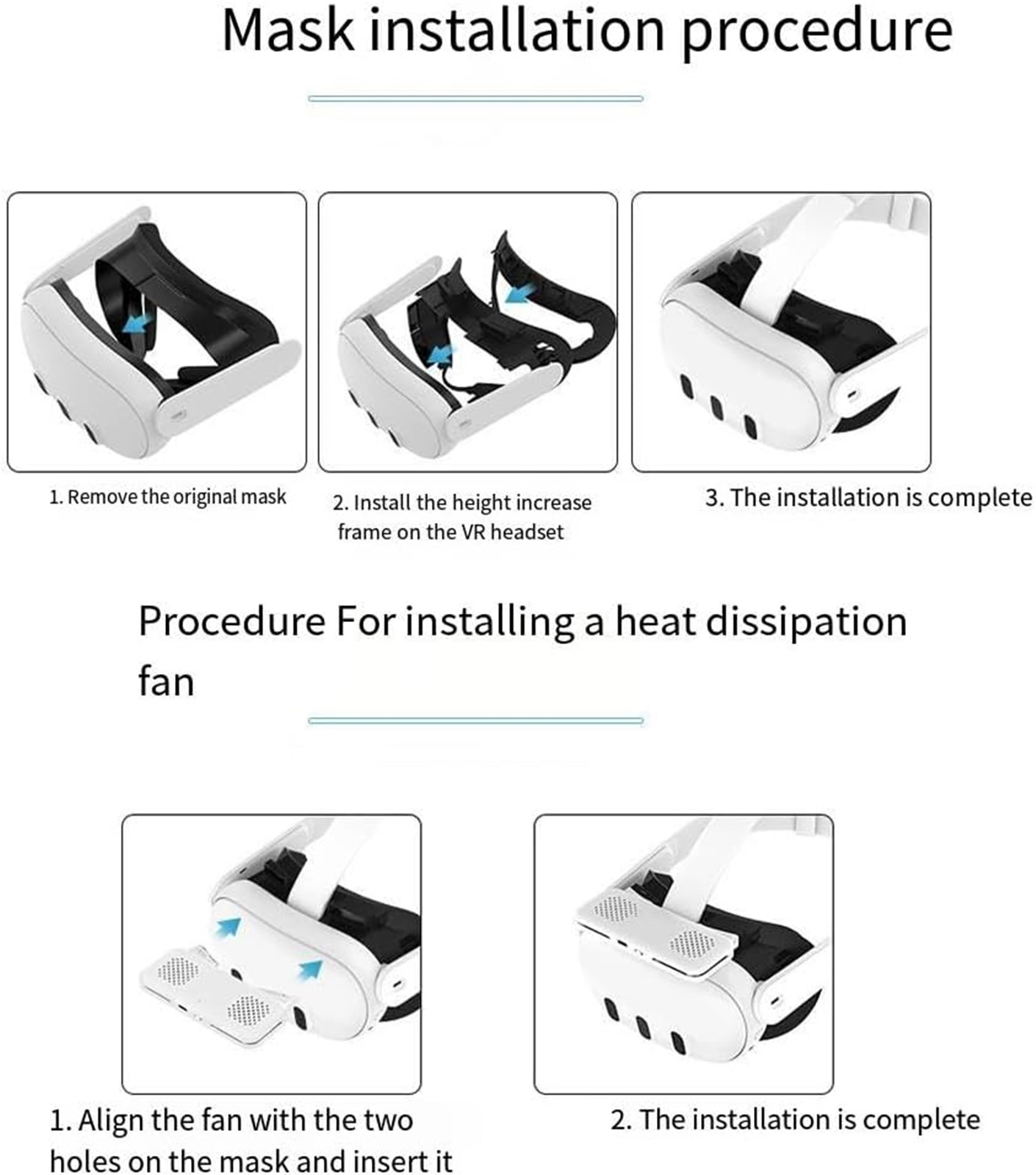 Mask with Cooling Fan for Meta Quest 3 Accessories with Face Buffer Pad - Picture 17 of 17