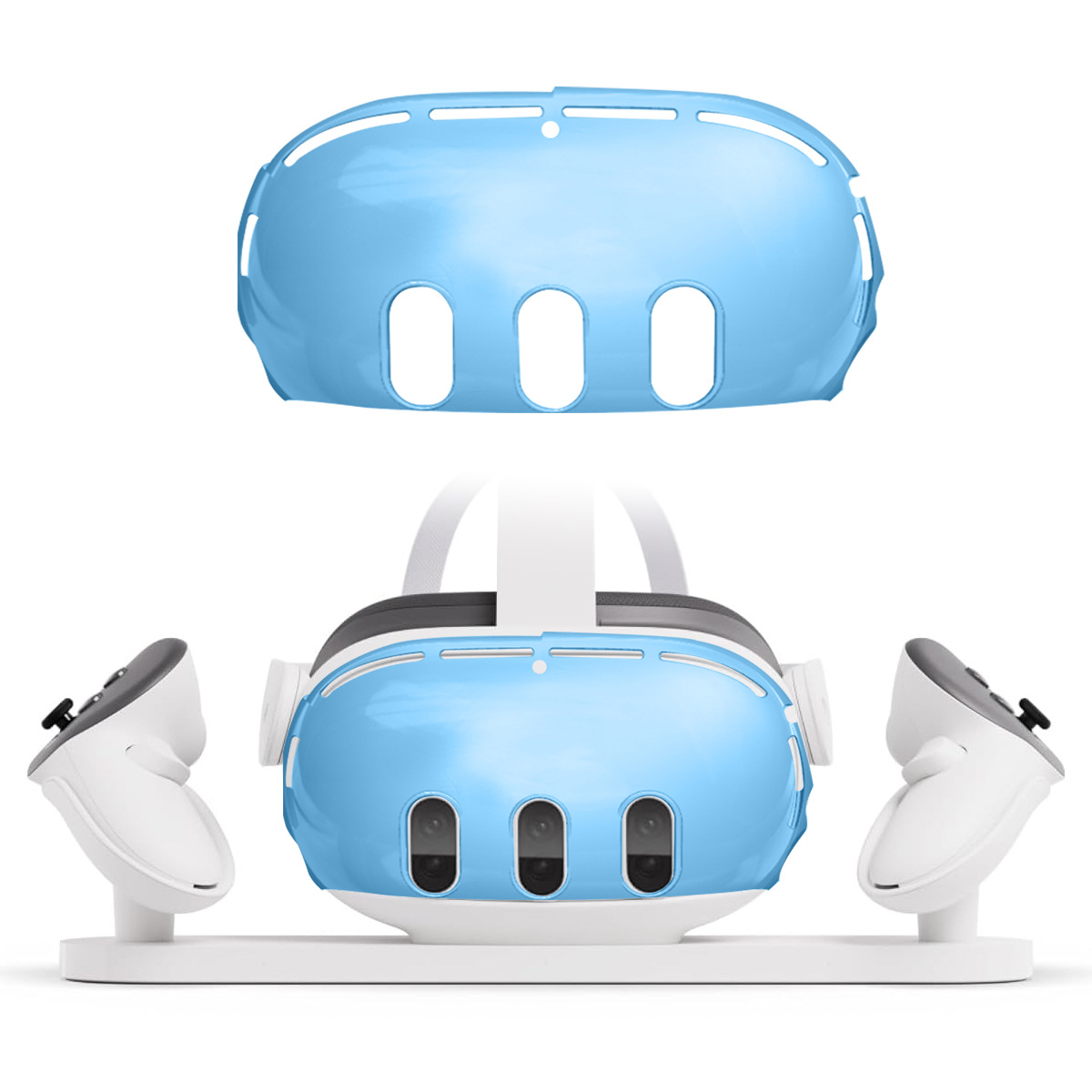 Accesorios VR para Meta Quest 3, VR Auriculares Carcasa Protectora Cubierta - Imagen 13 de 31