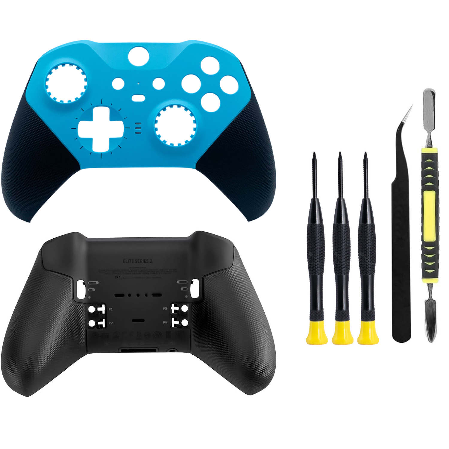 Kit de reparación para sustituir la carcasa frontal y trasera y la cubierta frontal del mando Xbox One Elite Series 2