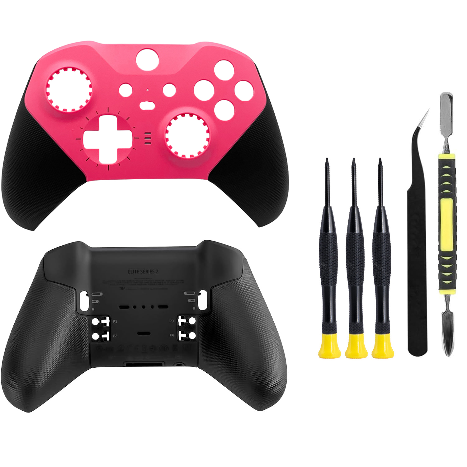 Kit de reparación para sustituir la carcasa frontal y trasera y la cubierta frontal del mando Xbox One Elite Series 2
