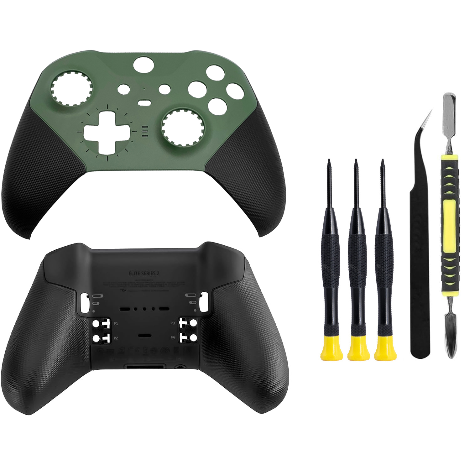 Kit de reparación para sustituir la carcasa frontal y trasera y la cubierta frontal del mando Xbox One Elite Series 2