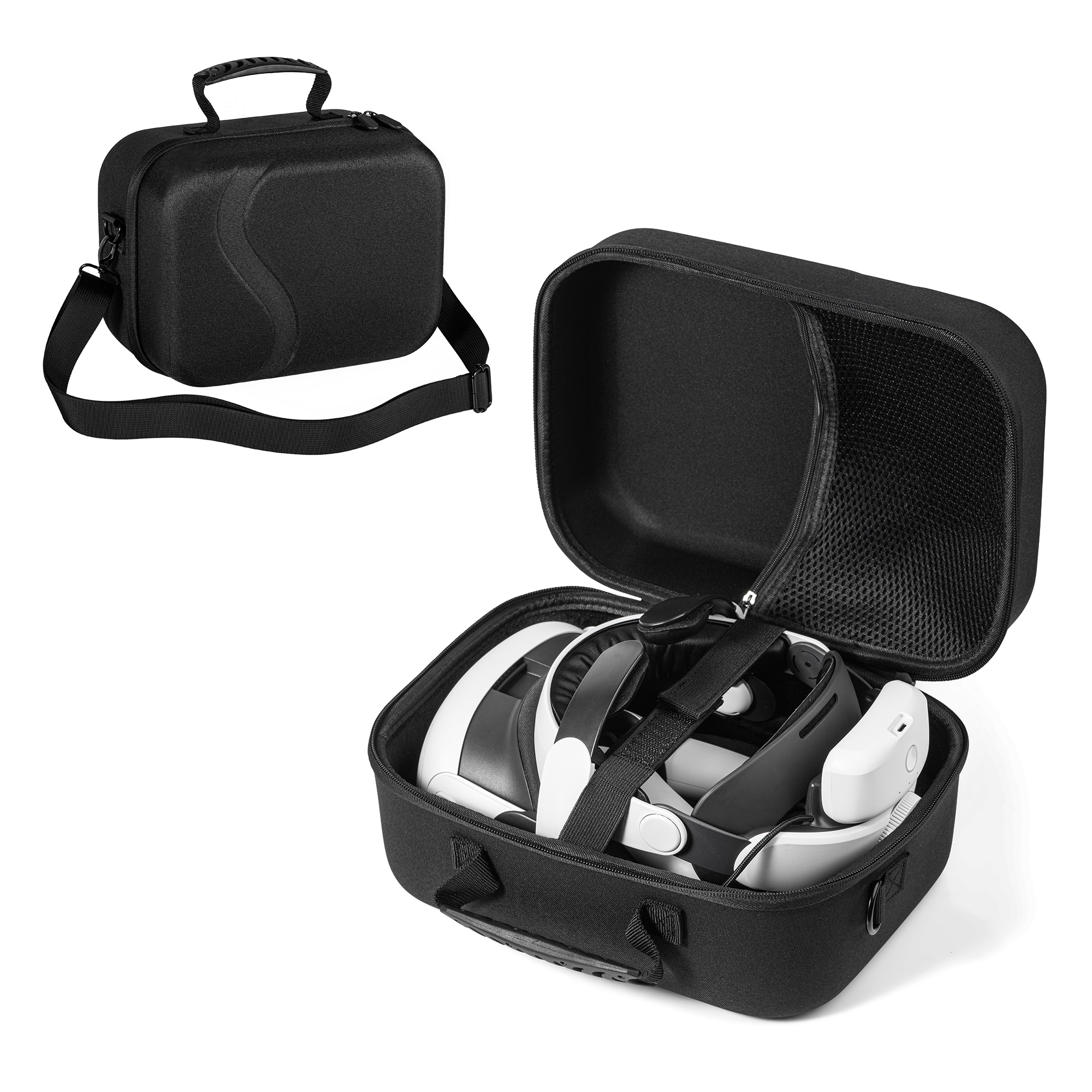 thumbnail image 1 of Bolsa de almacenamiento para la correa Meta Quest 3 Elite, estuche portátil de gran capacidad para gafas de realidad virtual, 1 of 7