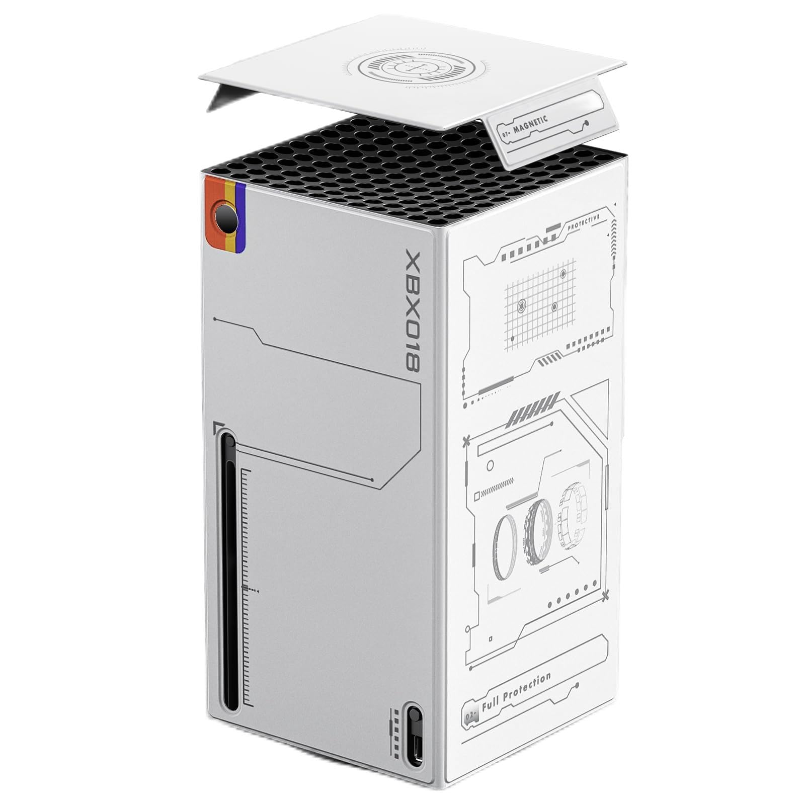 thumbnail image 1 of Funda protectora magnética para consola Xbox Series X, funda protectora de cuero PU, cierre hermético y cubierta superior, accesorios de protección total, 1 of 8