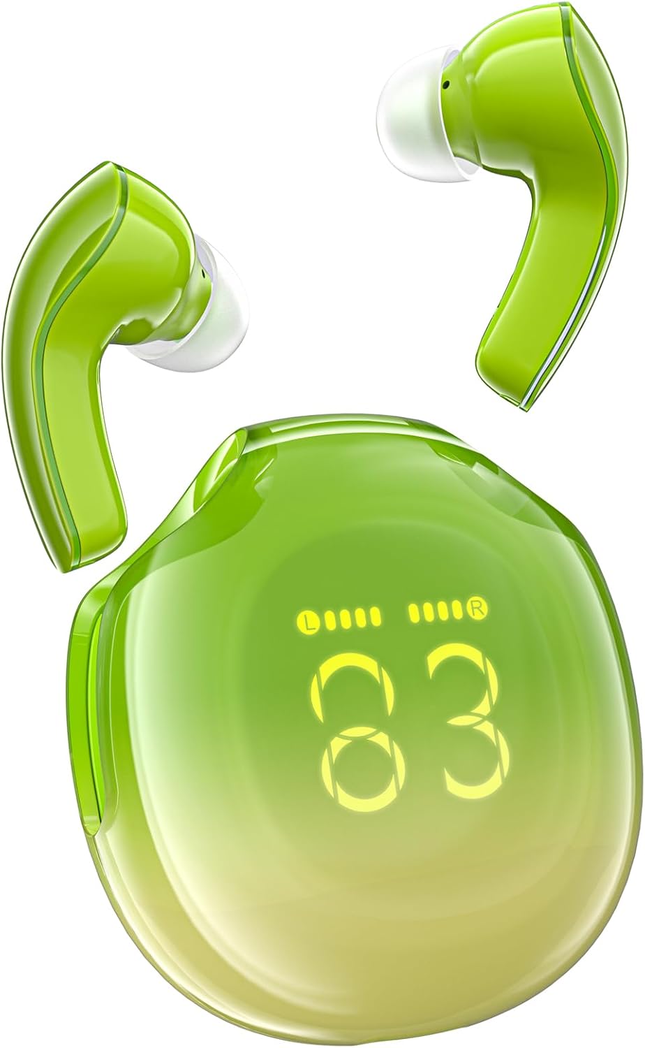 Bluetooth Kopfhörer Wireless Earbuds Headphones mit ENC Noise Cancelling LED Mikrofon - Bild 21 von 32
