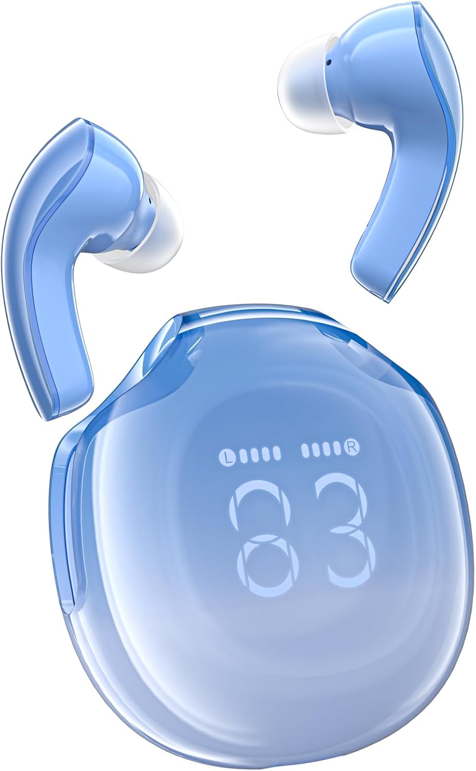 Bluetooth Kopfhörer Wireless Earbuds Headphones mit ENC Noise Cancelling LED Mikrofon - Bild 13 von 32