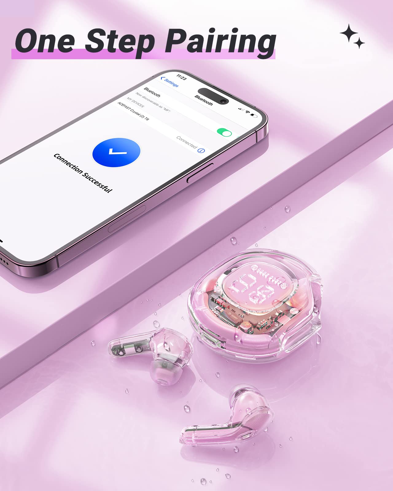 Auriculares Bluetooth con Estuche de Carga LED Micrófono Deportes Auriculares Impermeables - Imagen 9 de 55
