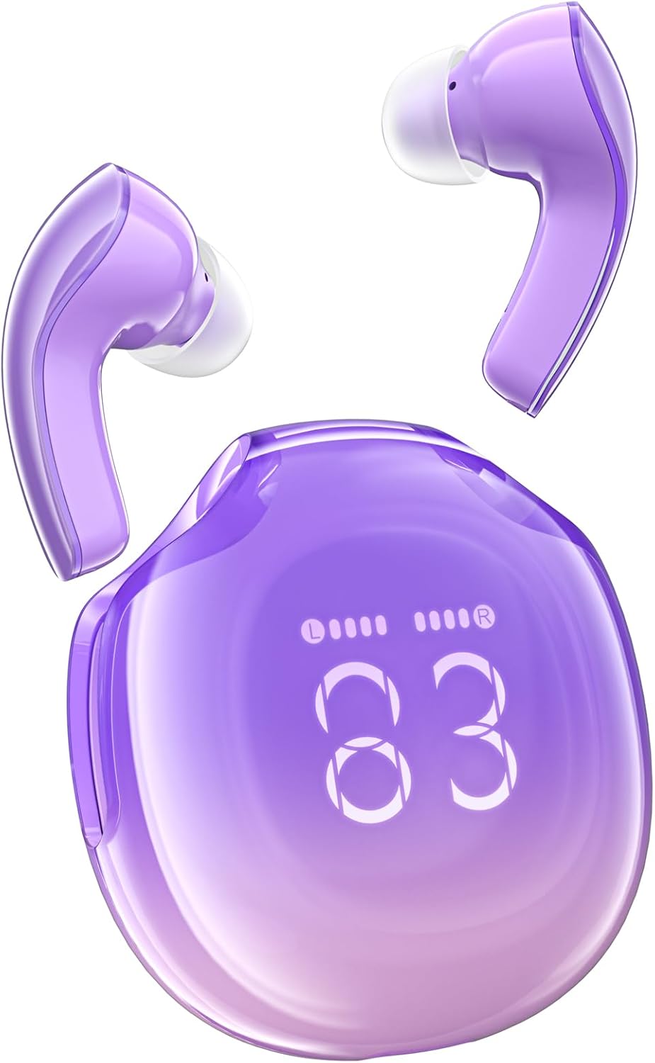 Bluetooth Kopfhörer Wireless Earbuds Headphones mit ENC Noise Cancelling LED Mikrofon - Bild 8 von 32