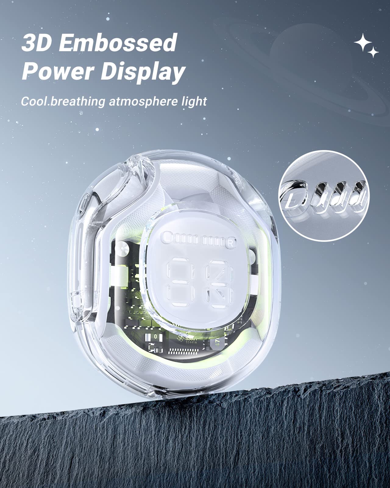 Auriculares Bluetooth con Estuche de Carga LED Micrófono Deportes Auriculares Impermeables - Imagen 44 de 55