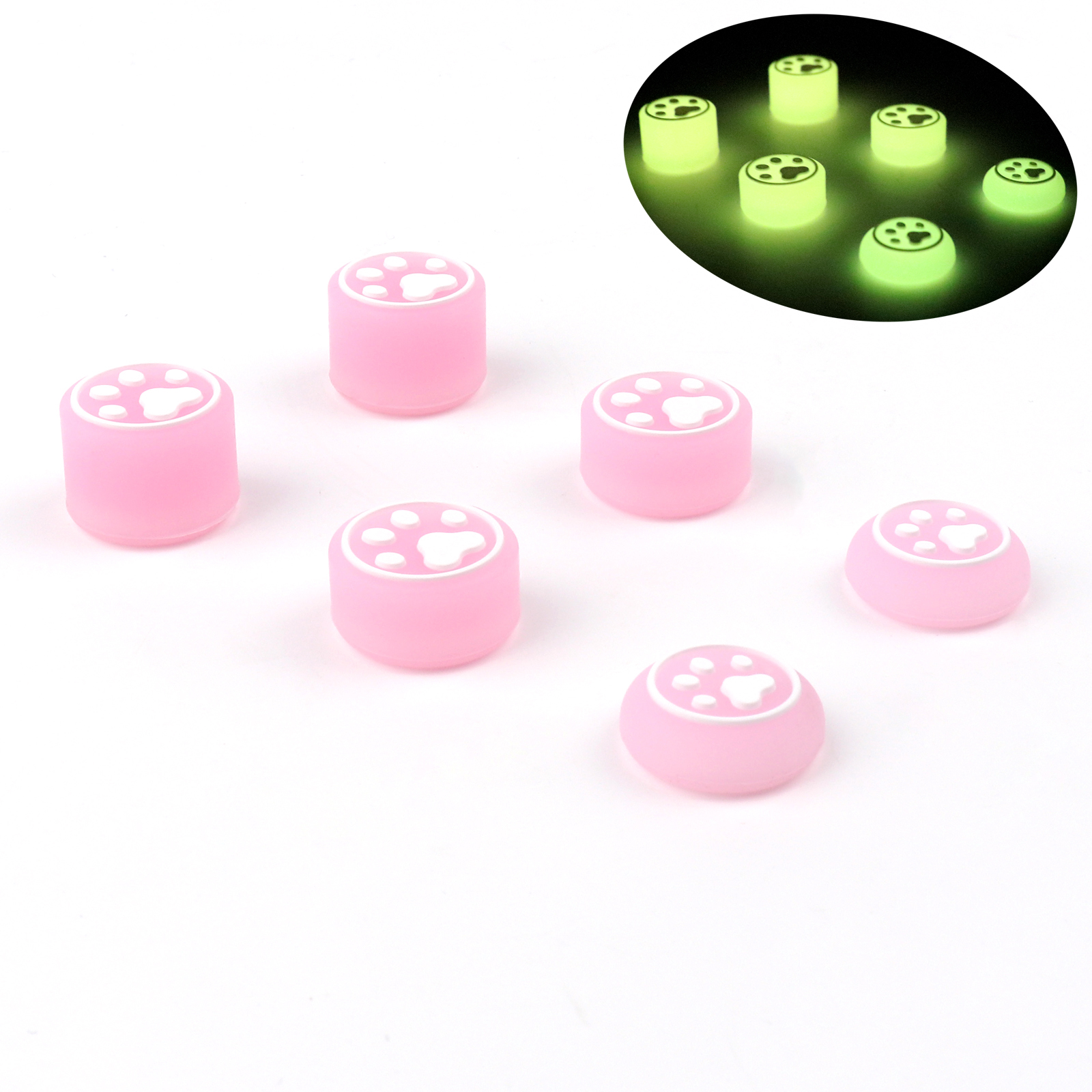 6PCS Silicone Thumb Stick Grip Caps for PS4 PS5 Xbox Switch Pro Controller - Picture 10 of 12