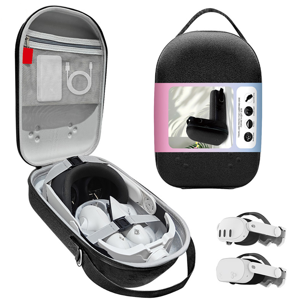 thumbnail image 1 of Estuche de transporte compatible con Meta Quest 3/3S Estuche rígido de viaje Fácil de transportar Bolsa de viaje Caja de almacenamiento para accesorios de realidad virtual, 1 of 7