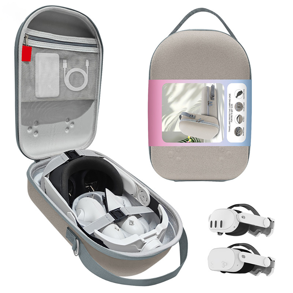 thumbnail image 1 of Estuche de transporte compatible con Meta Quest 3/3S Estuche rígido de viaje Fácil de transportar Bolsa de viaje Caja de almacenamiento para accesorios de realidad virtual, 1 of 8
