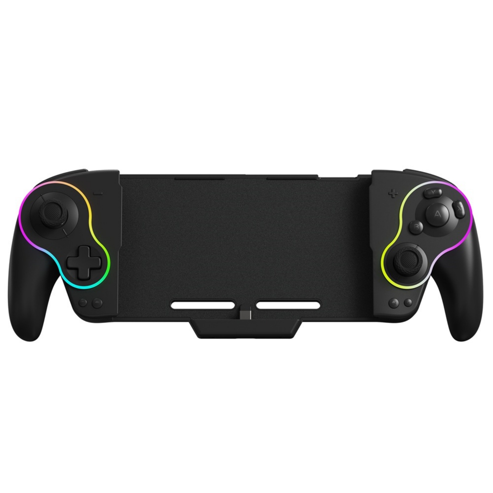 Mando inalámbrico para Switch/OLED, mando todo en uno con luces RGB, TURBO, doble vibración, programación con sensor de movimiento y diseño ergonómico