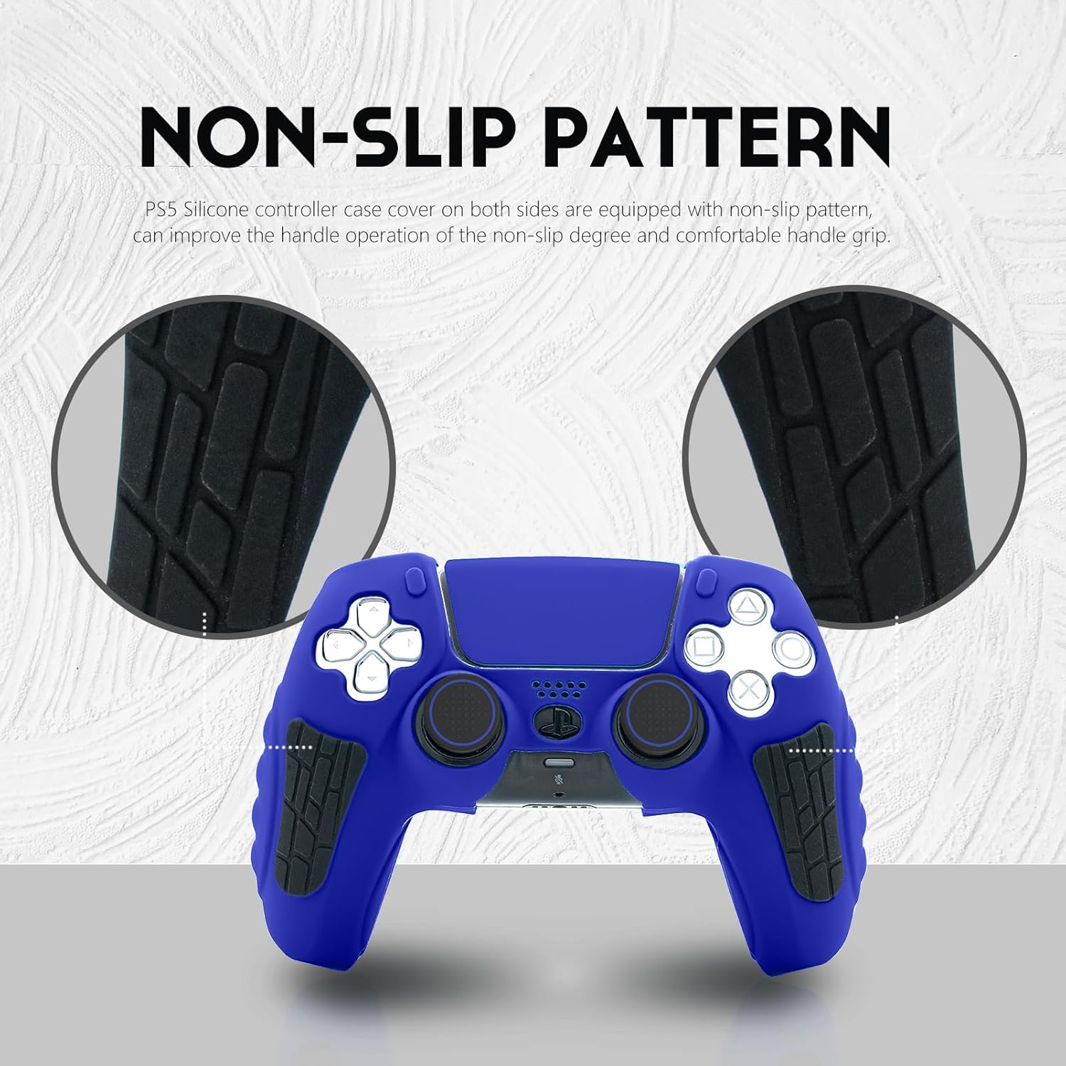 For PS5 Controller Case with Thumb Grip Cover, Joystick Protector and Sticker - Picture 29 of 55