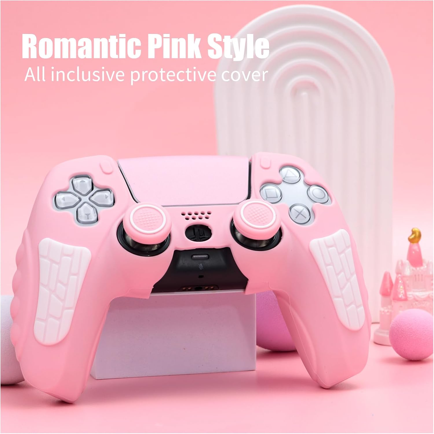 For PS5 Controller Case with Thumb Grip Cover, Joystick Protector and Sticker - Picture 42 of 55