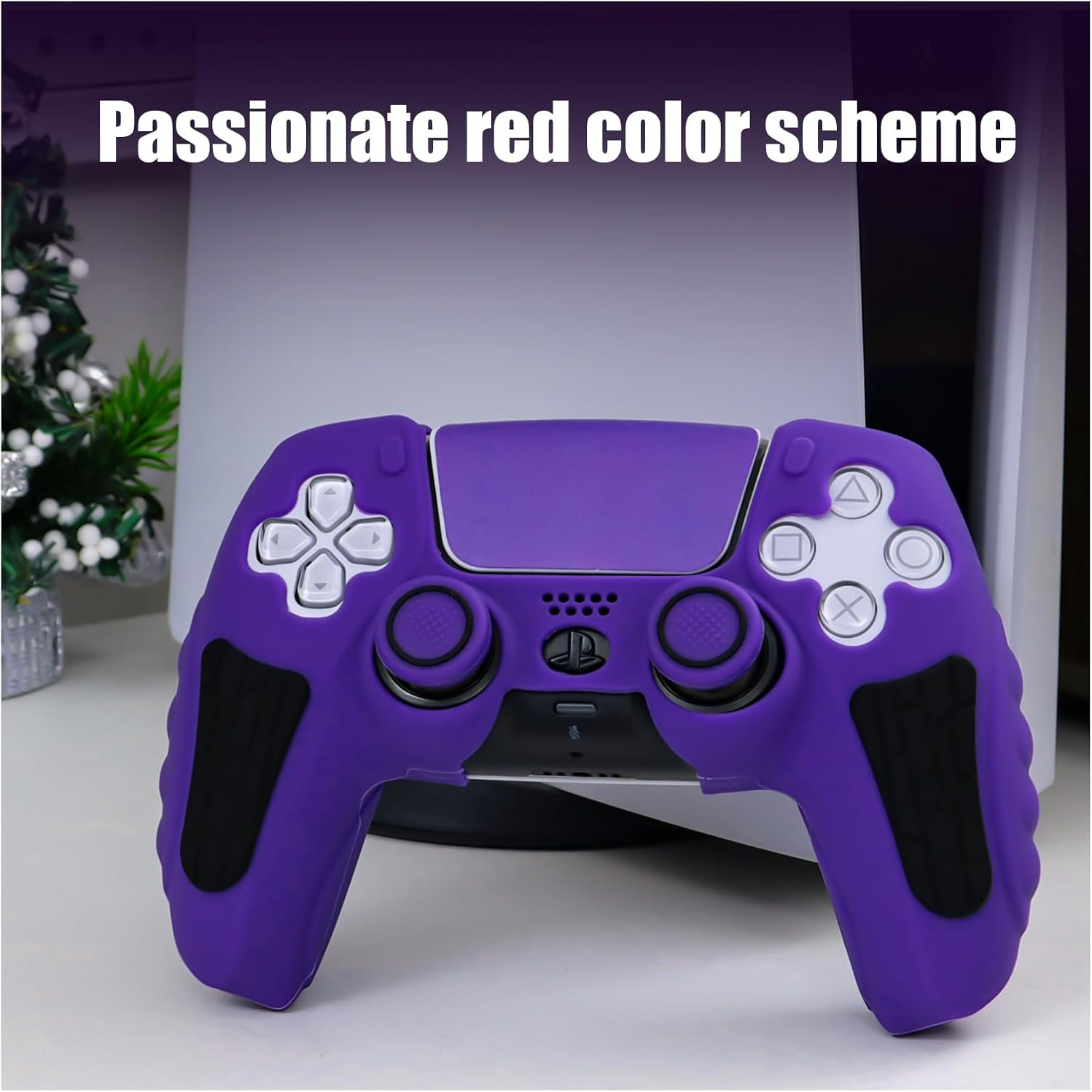 For PS5 Controller Case with Thumb Grip Cover, Joystick Protector and Sticker - Picture 54 of 55