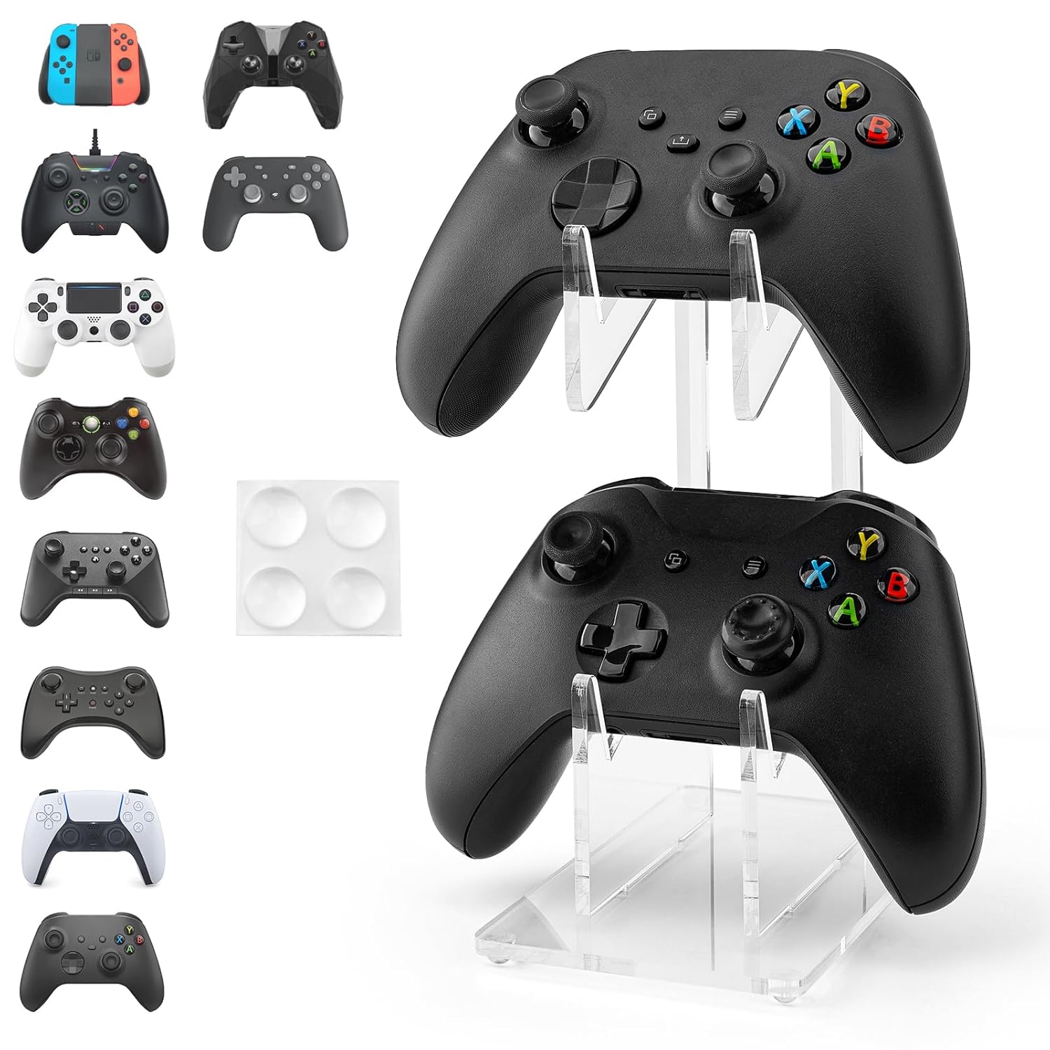 thumbnail image 1 of Soporte universal para mandos Xbox Series X, Xbox 360, Ps5, Ps4, Switch, Steam Controller, mandos para ordenadores de sobremesa, soporte transparente para mandos, 1 of 7