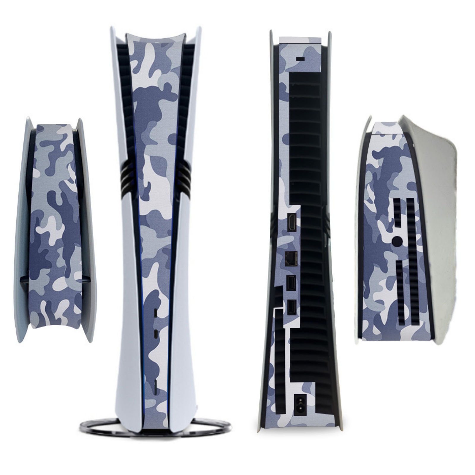Pegatina protectora central para PS5 Pro versión digital y versión disco, diseño resistente al polvo y a los arañazos, película protectora central para consola