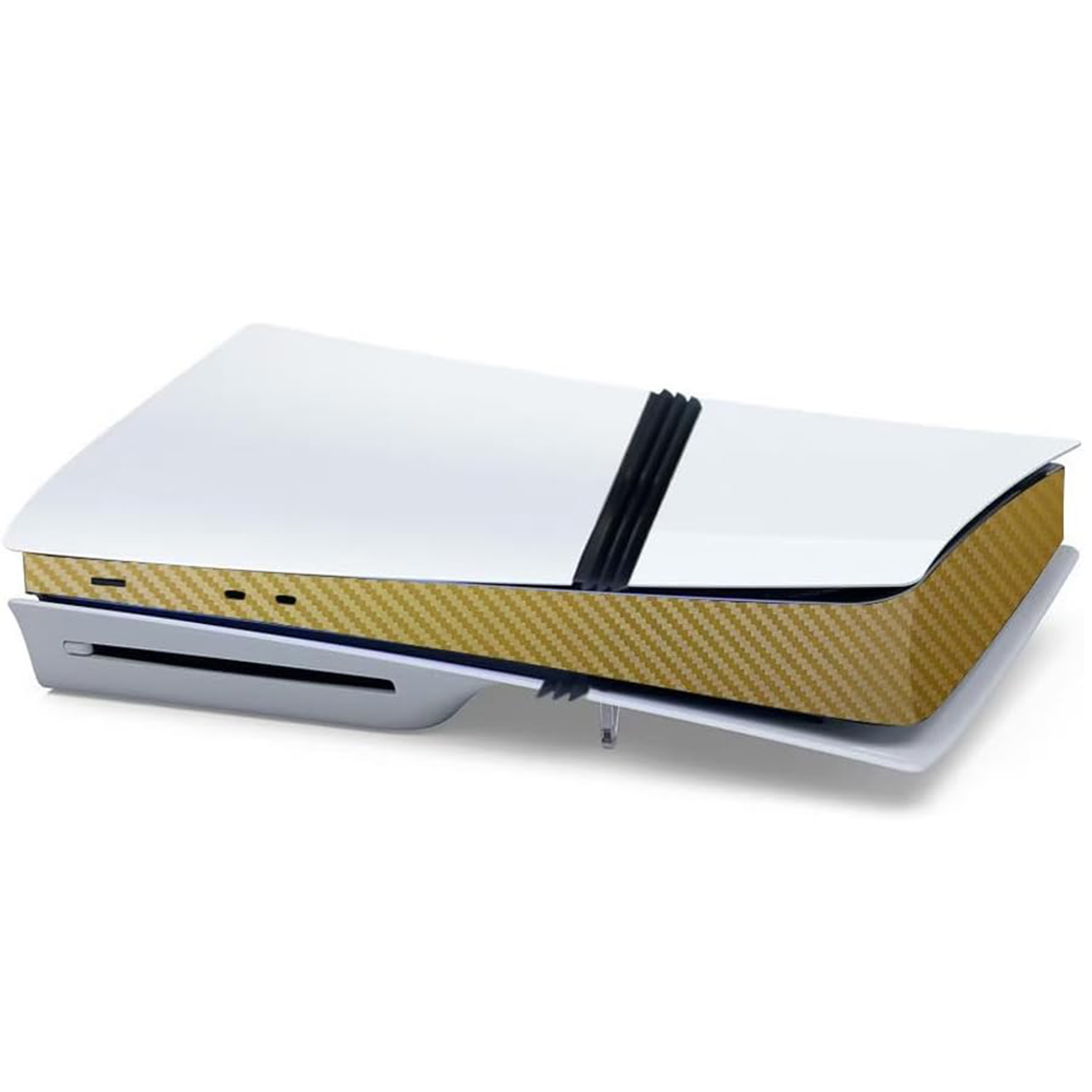 Pegatina para el centro de la consola PS5 Pro, lámina protectora de fibra de carbono, pegatina resistente a los arañazos y duradera, accesorios de protección para el centro de la consola