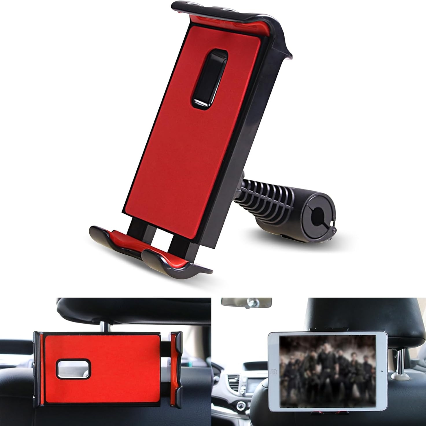 thumbnail image 1 of Soporte para navegador en el respaldo del asiento del coche - ABS, ajuste flexible universal de 360 grados, soporte estable para el teléfono móvil, 1 of 7
