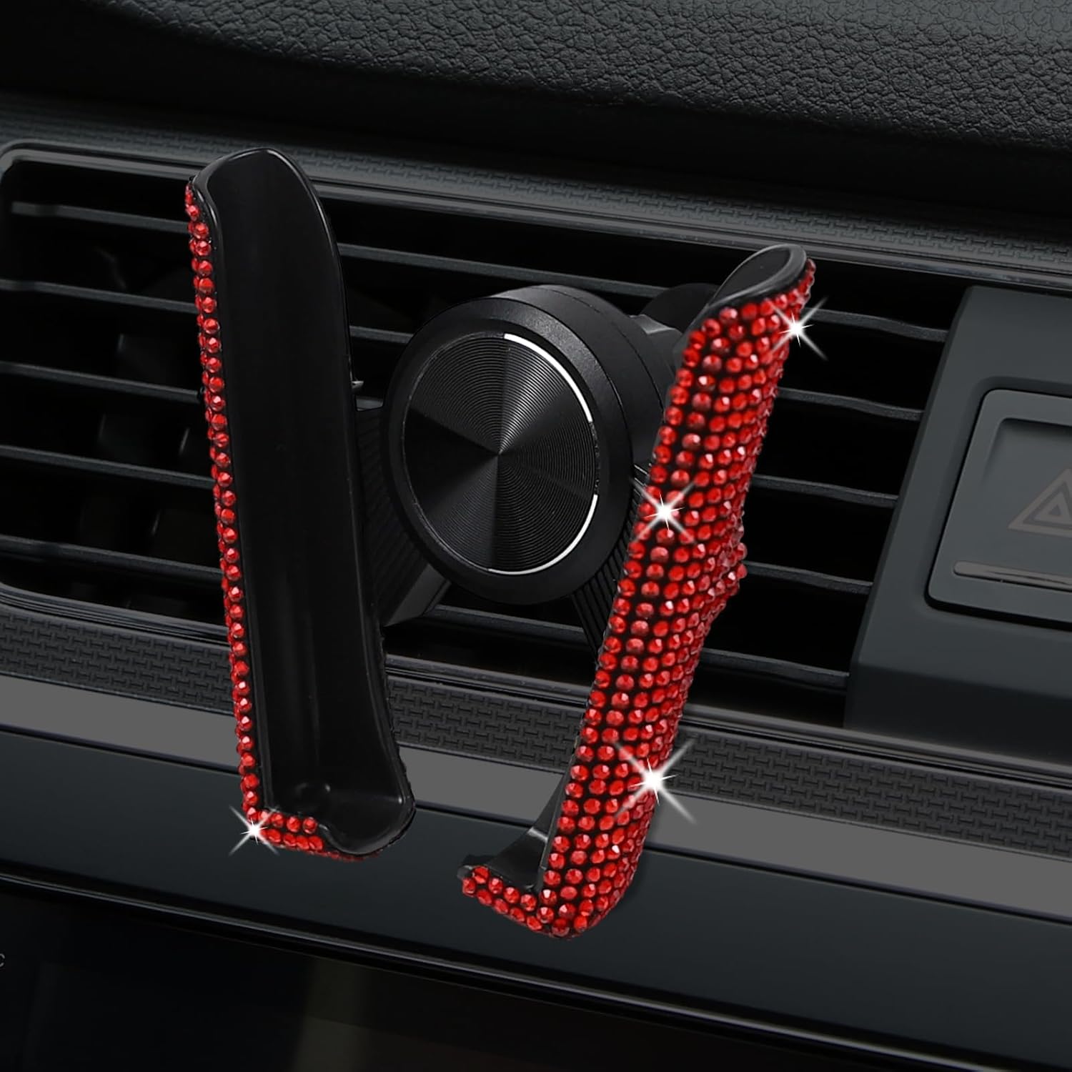 Soporte ajustable para teléfono móvil para coche: mini soporte giratorio 360° para salpicadero, compatible con la rejilla de ventilación, soporte universal para teléfono móvil para vehículos