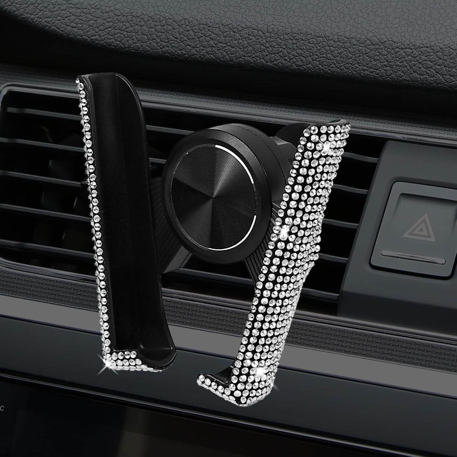 Soporte ajustable para teléfono móvil para coche: mini soporte giratorio 360° para salpicadero, compatible con la rejilla de ventilación, soporte universal para teléfono móvil para vehículos