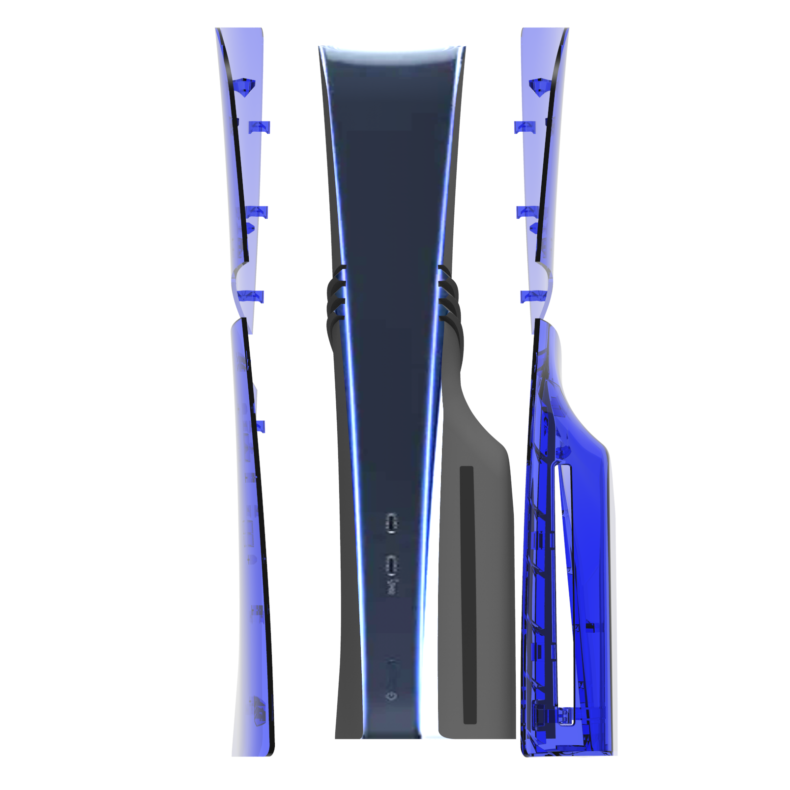 thumbnail image 1 of Funda transparente para PS5 Pro, carcasa de repuesto Accesorios para juegos PS5 Pro, panel lateral rígido y resistente a los golpes de ABS, 1 of 5