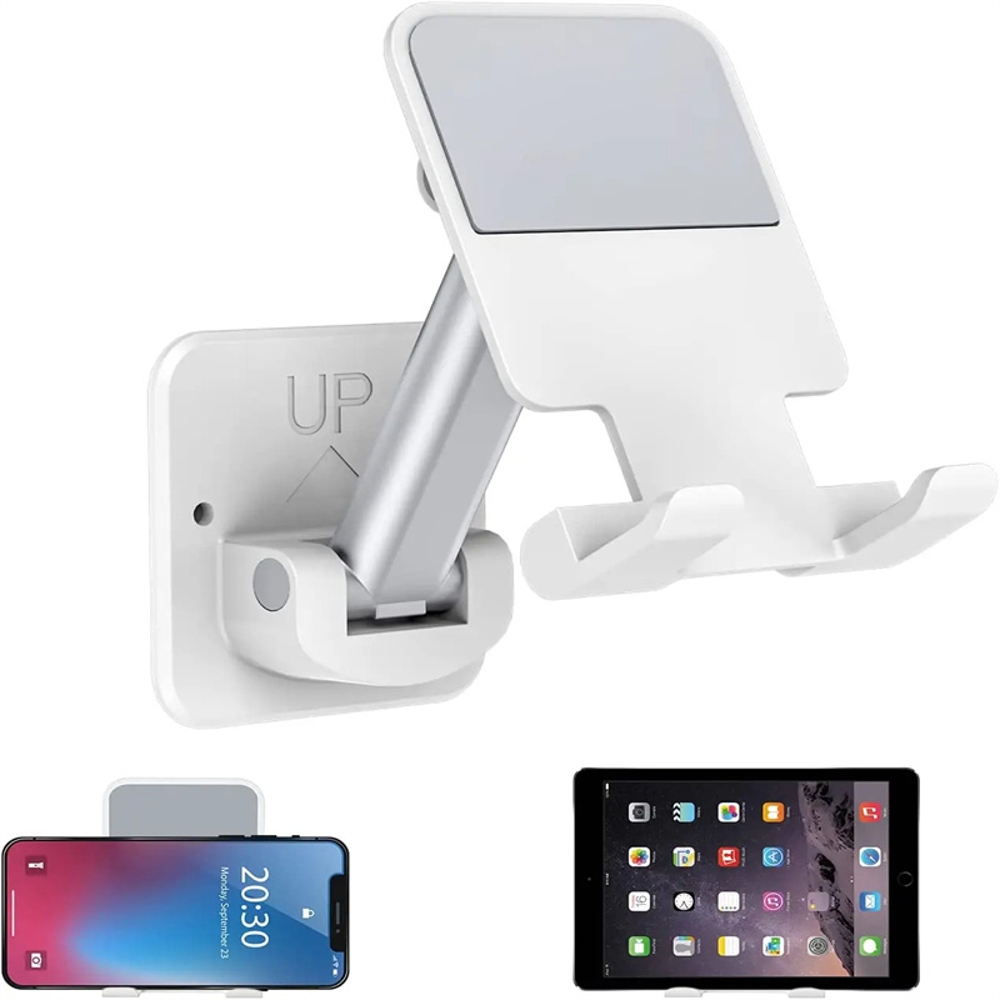 Soporte ajustable de pared para tablet con brazo extensible para iPad/iPhone de 4 a 12 pulgadas. Soporte universal para teléfonos móviles