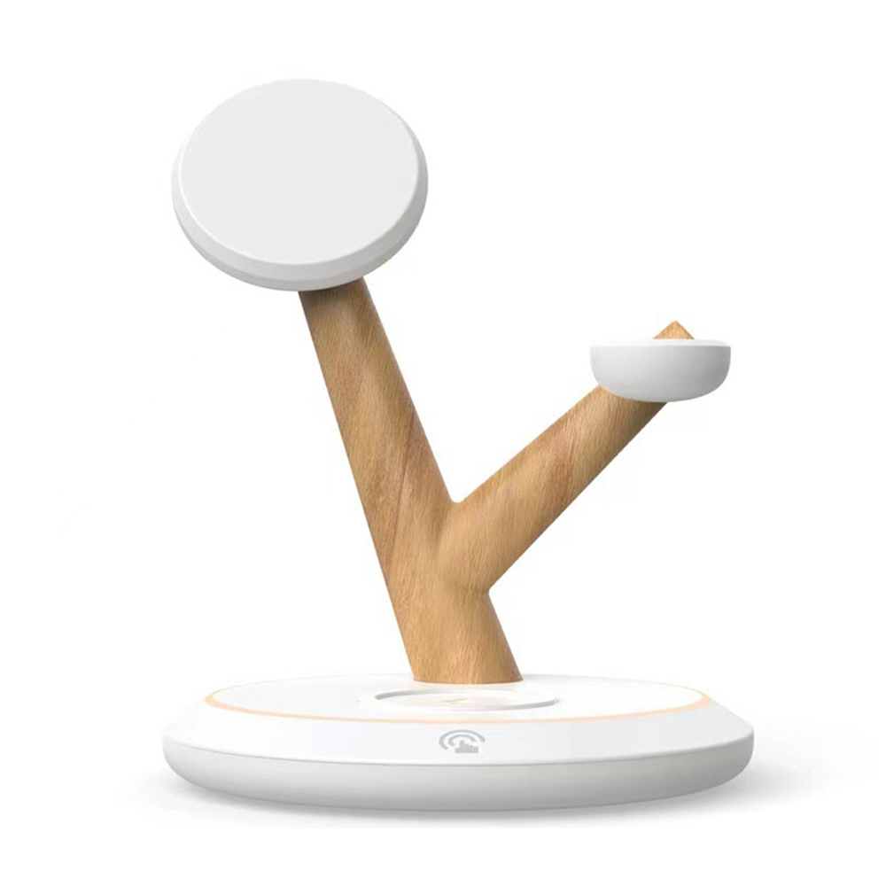 Cargador inalámbrico para iWatch Series iPhone Estación de carga inalámbrica magnética 3 en 1 para Airpods