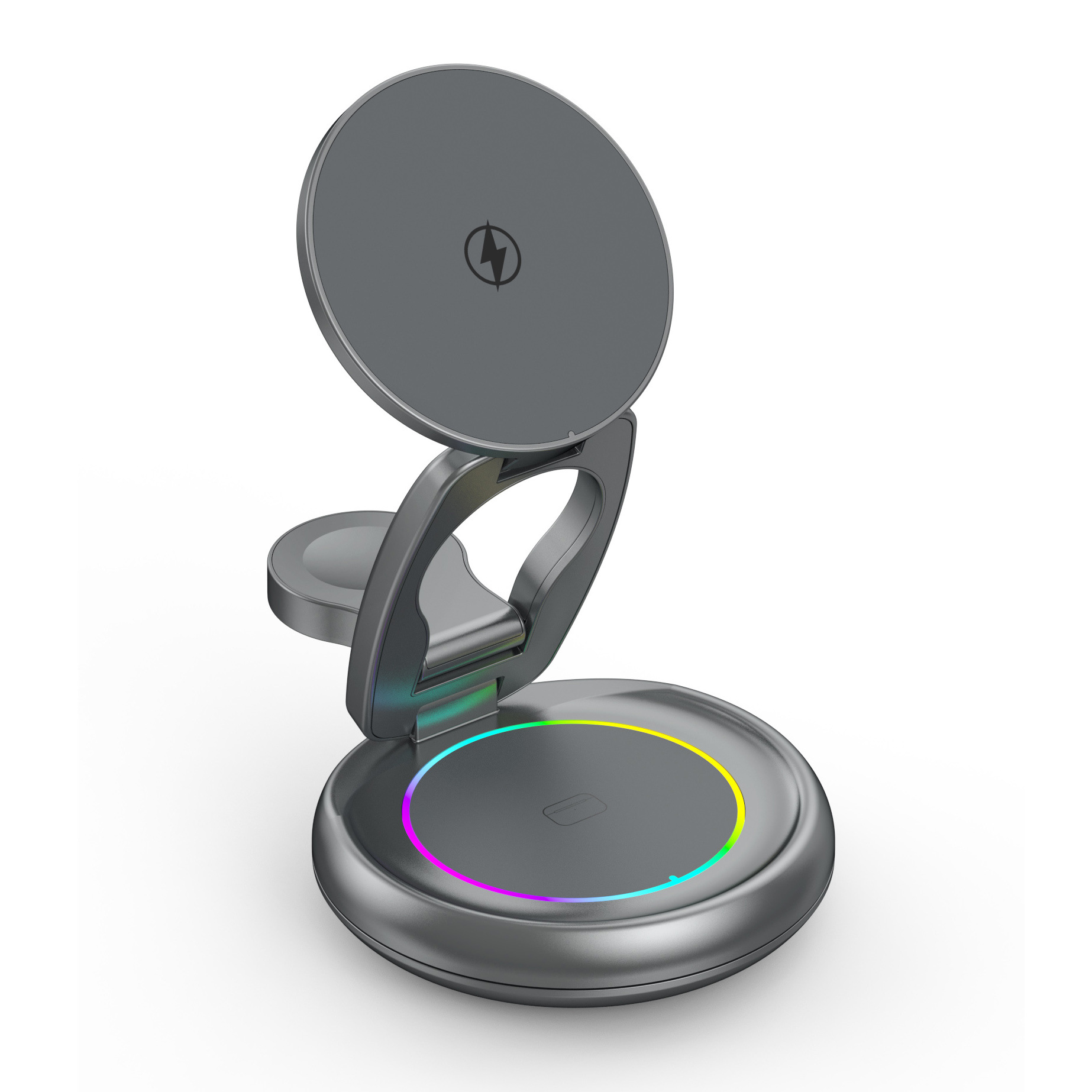 3 in 1 Magnetisches Wireless Charger, 15W Schnellladung, faltbar、sicherer Schutz - Bild 9 von 9