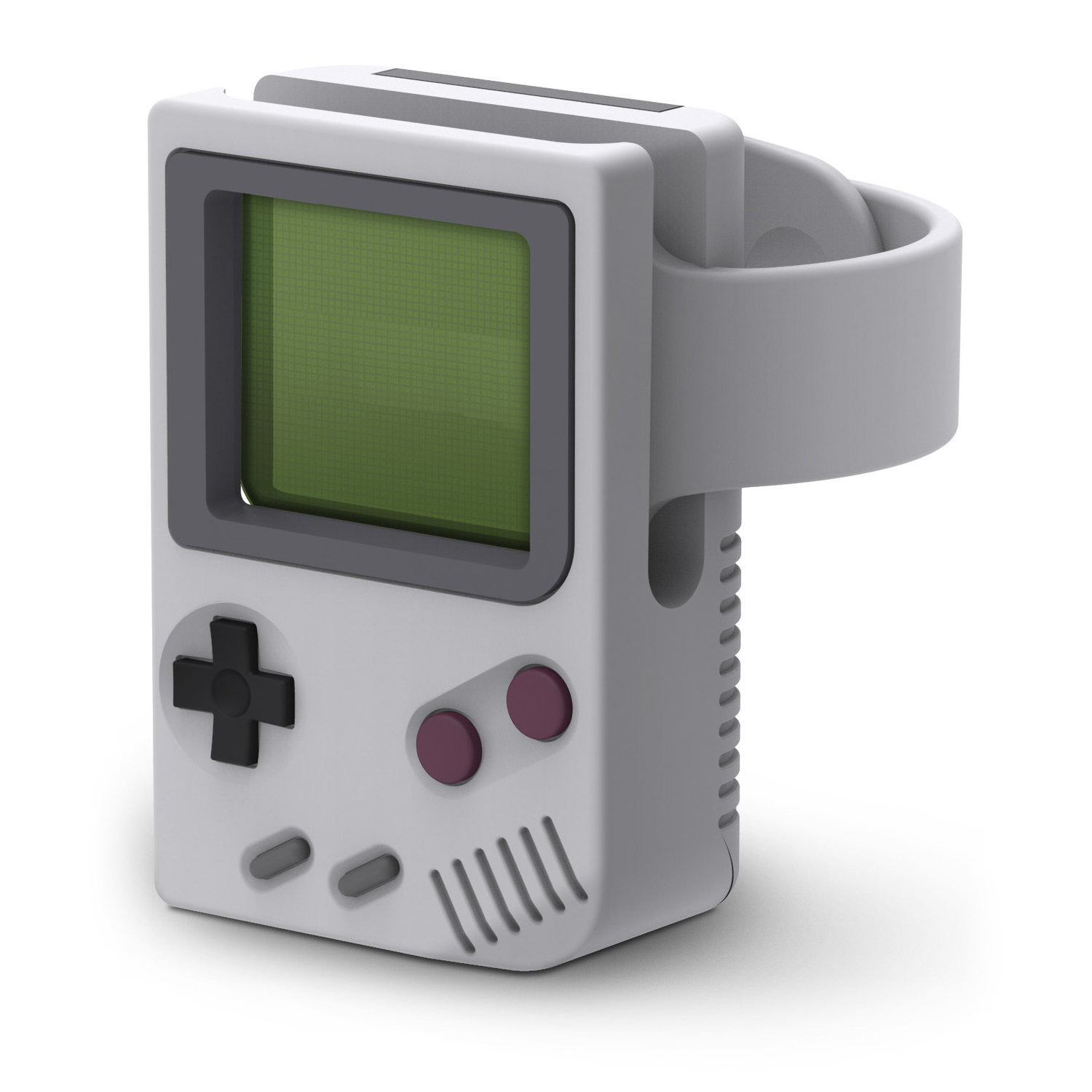 Soporte de escritorio para cargador de i-Watch Base de carga con diseño retro para i-Watch Base de silicona