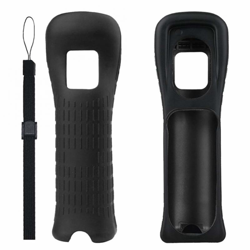 thumbnail image 1 of Funda protectora de silicona y kit de correa para la mano compatible con el mando a distancia de Nintendo Wii, 1 of 5