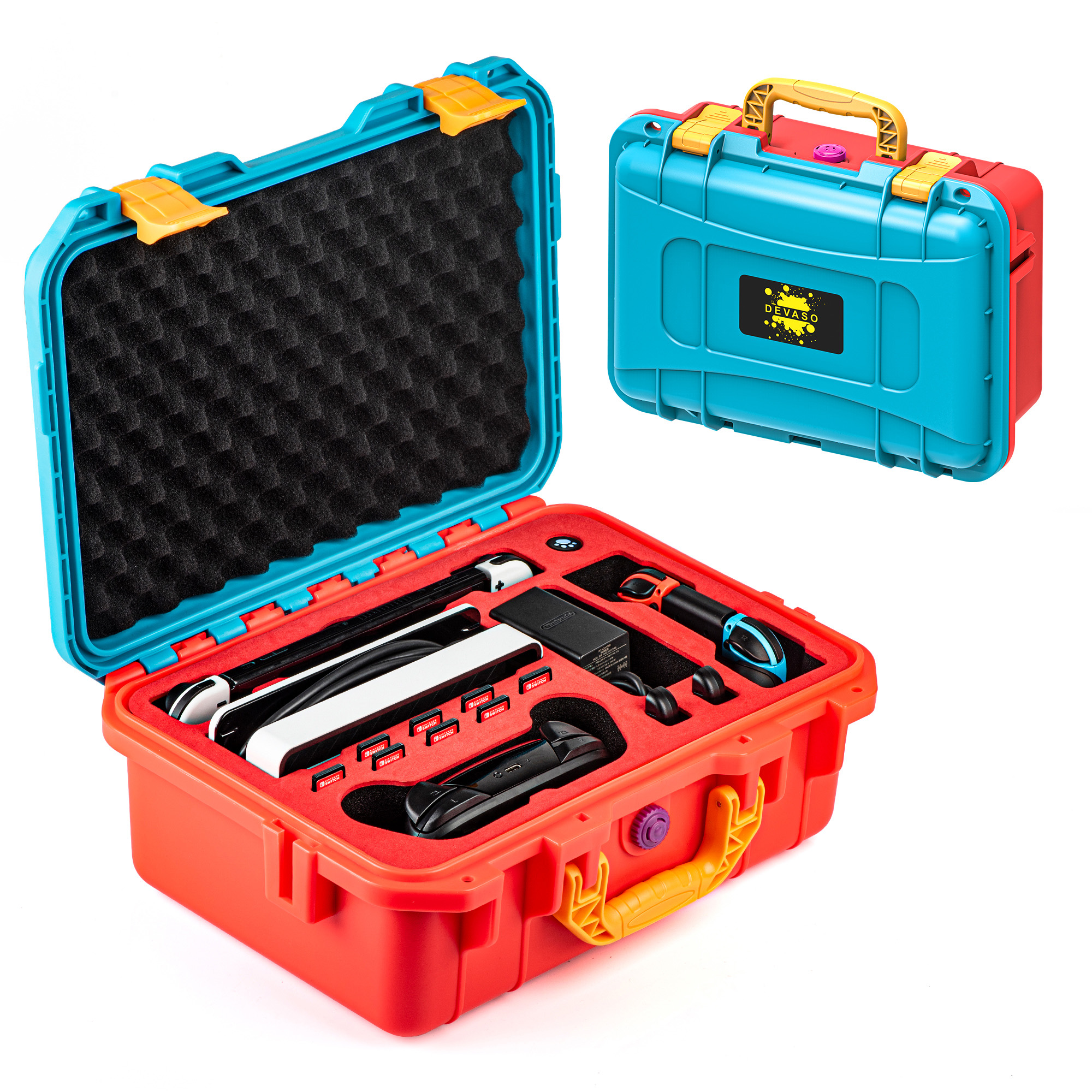Estuche protector impermeable para la consola Nintendo Switch: maleta de viaje portátil con diseño resistente para accesorios de consolas de videojuegos