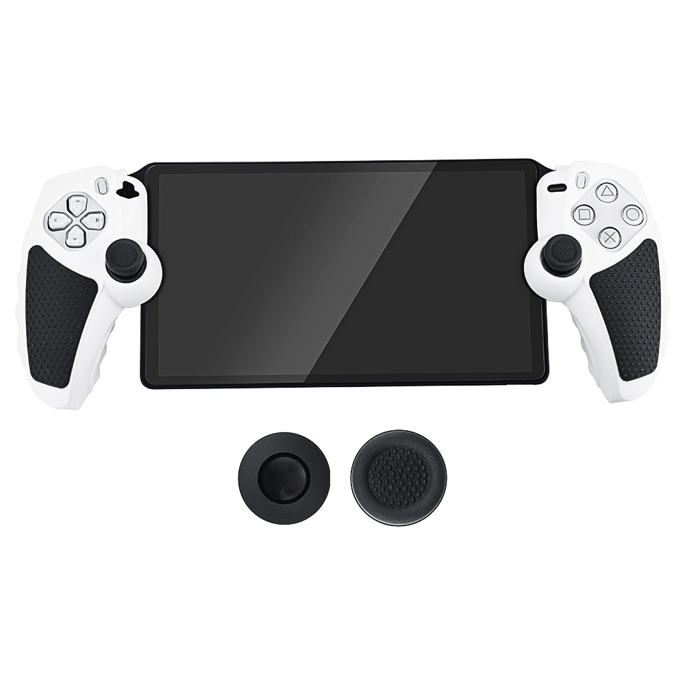 Funda protectora de silicona compatible con PlayStation Portal con 2 teclas. Funda protectora a prueba de golpes